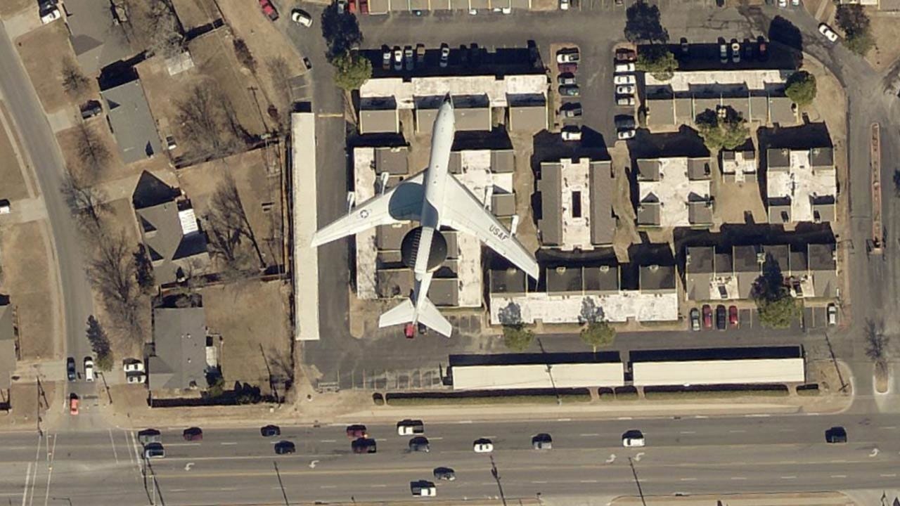 INCOG Aerial Photo Snaps Air Force Jet Flying Low Over Tulsa
