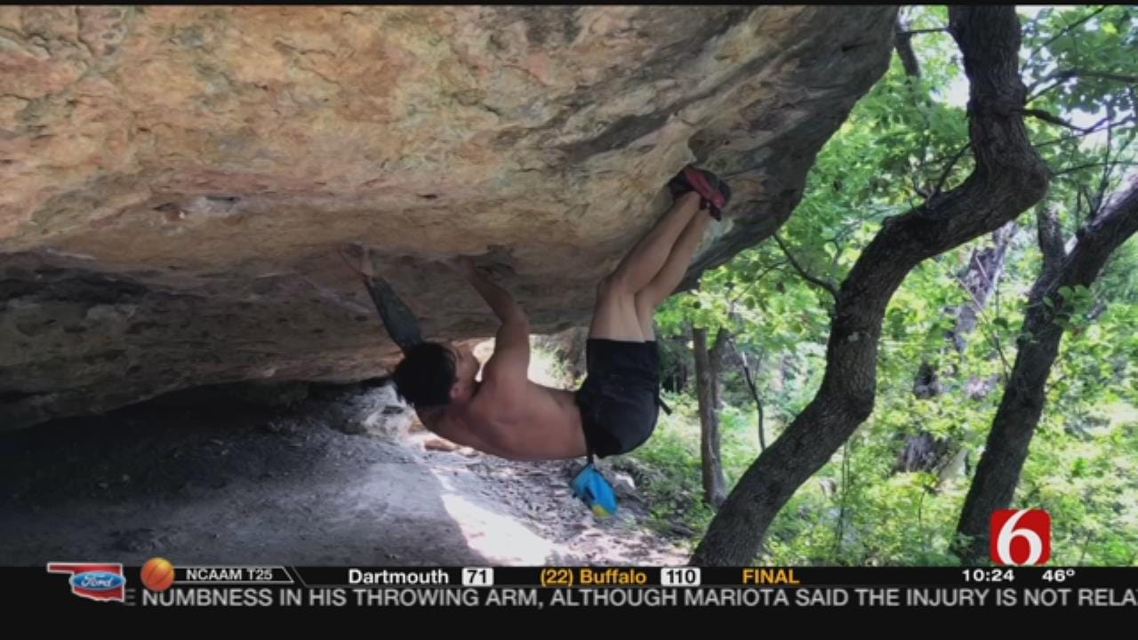 Visually Impaired Tulsa Man WorldClass Climber
