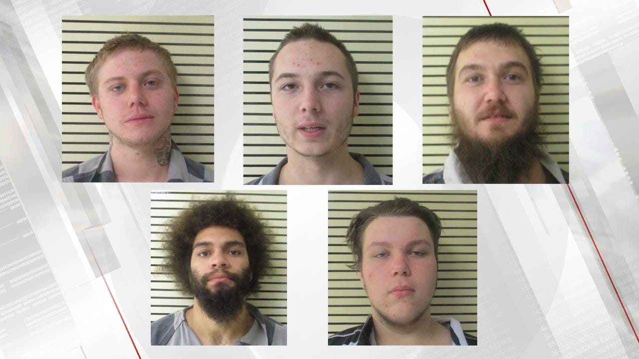 5 Charged In Broken Arrow Burglary That Ended With 1 Suspect Shot