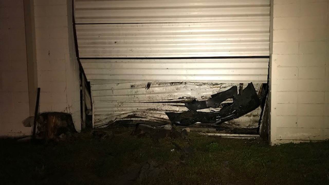 Car Hits Tulsa Business In Early Thursday Crash