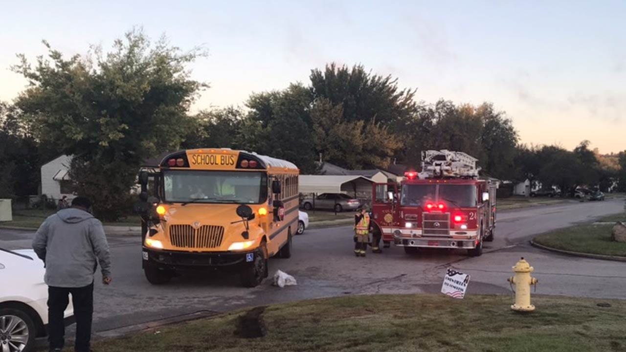 Driver Cited After Hitting Tulsa School Bus In No Passing Zone