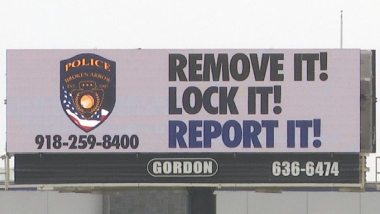 Police Still Combating Vehicle BreakIns In Broken Arrow