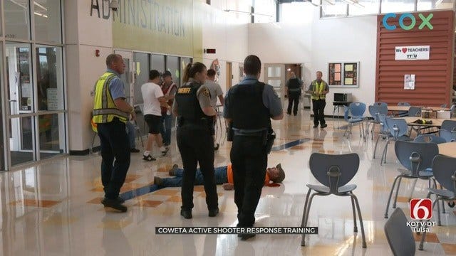 First Responders Hold Active Shooter Response Training At Coweta School