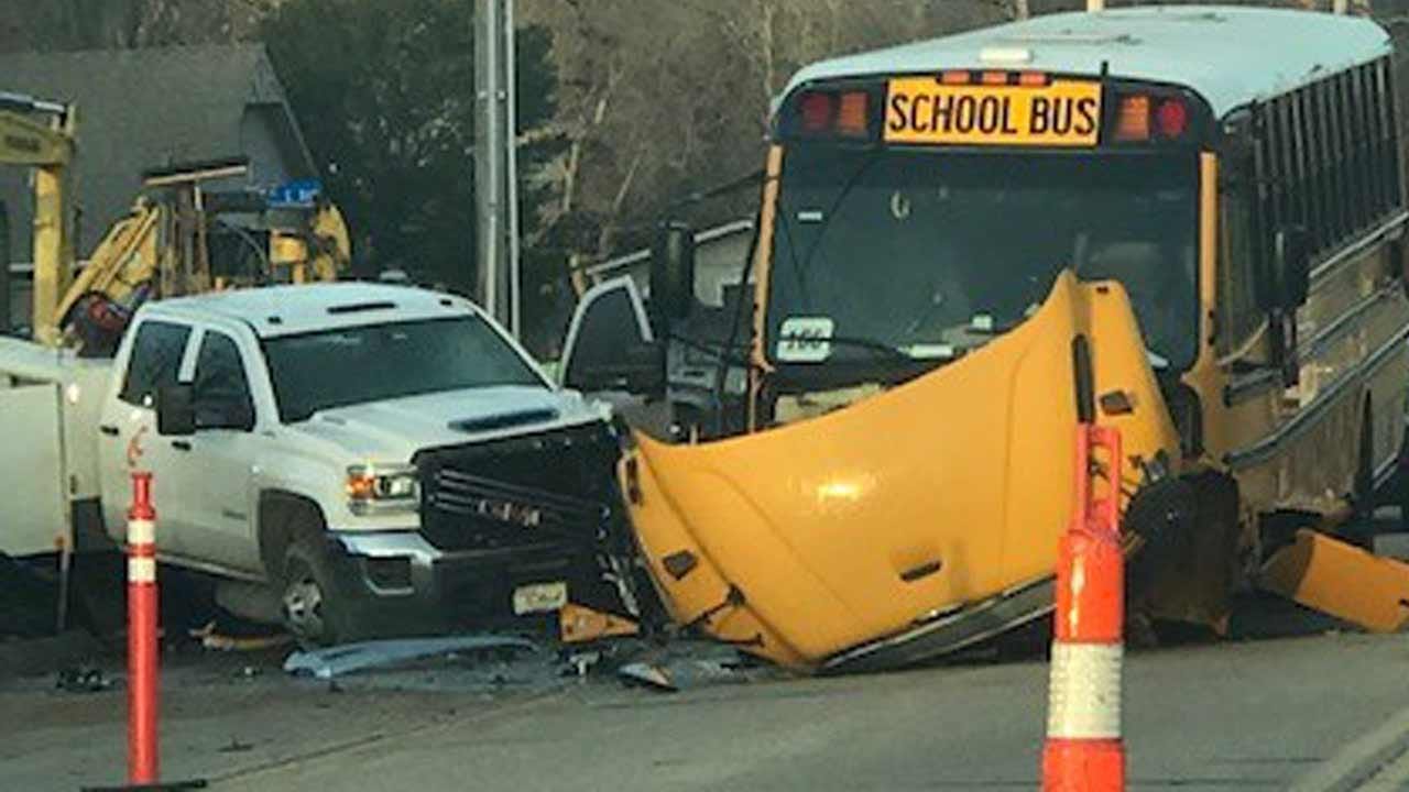 Broken Arrow School Bus Driver Wrecks In Construction Zone