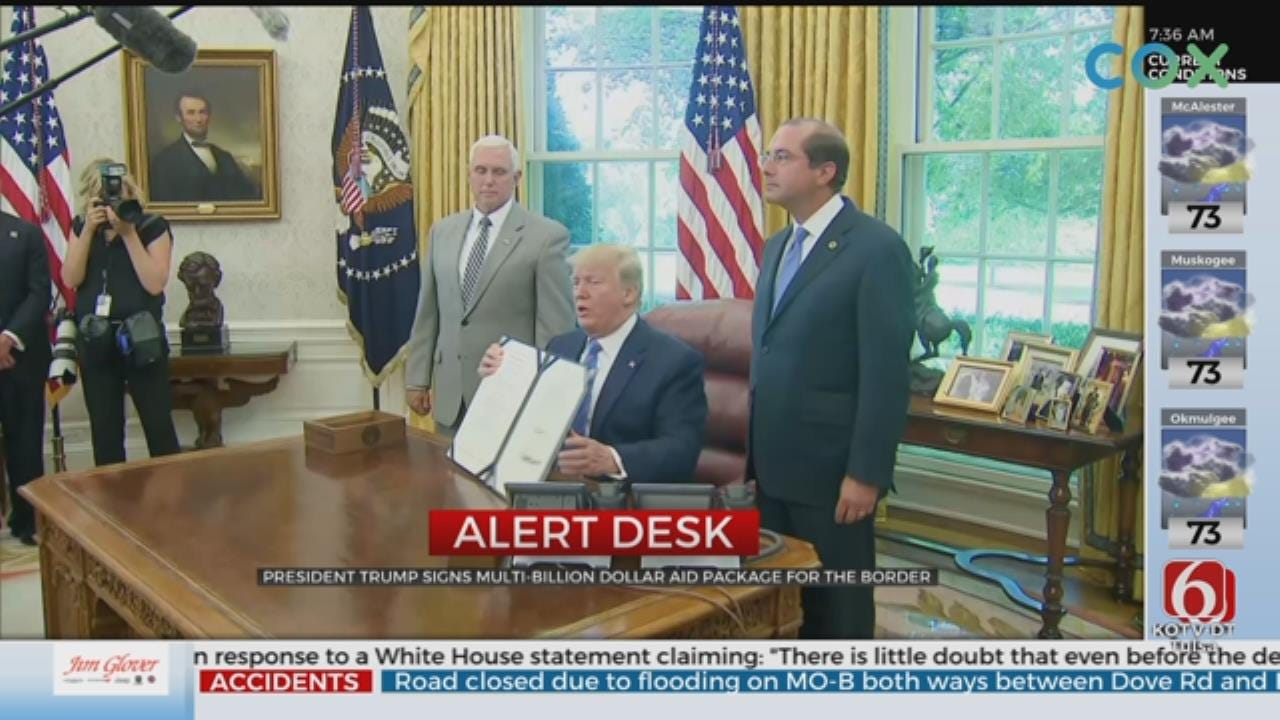 President Trump Signs Multi-Billion Border Aid Package