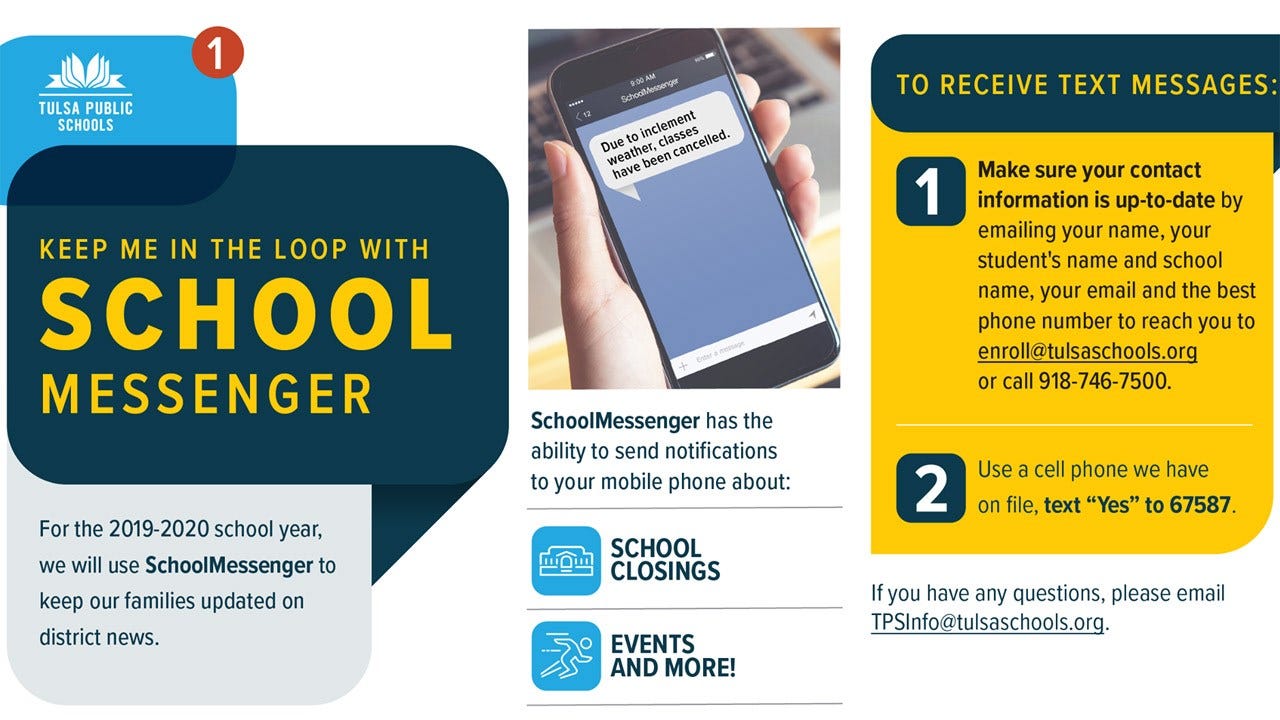 Tulsa Public Schools To Use SchoolMessenger App