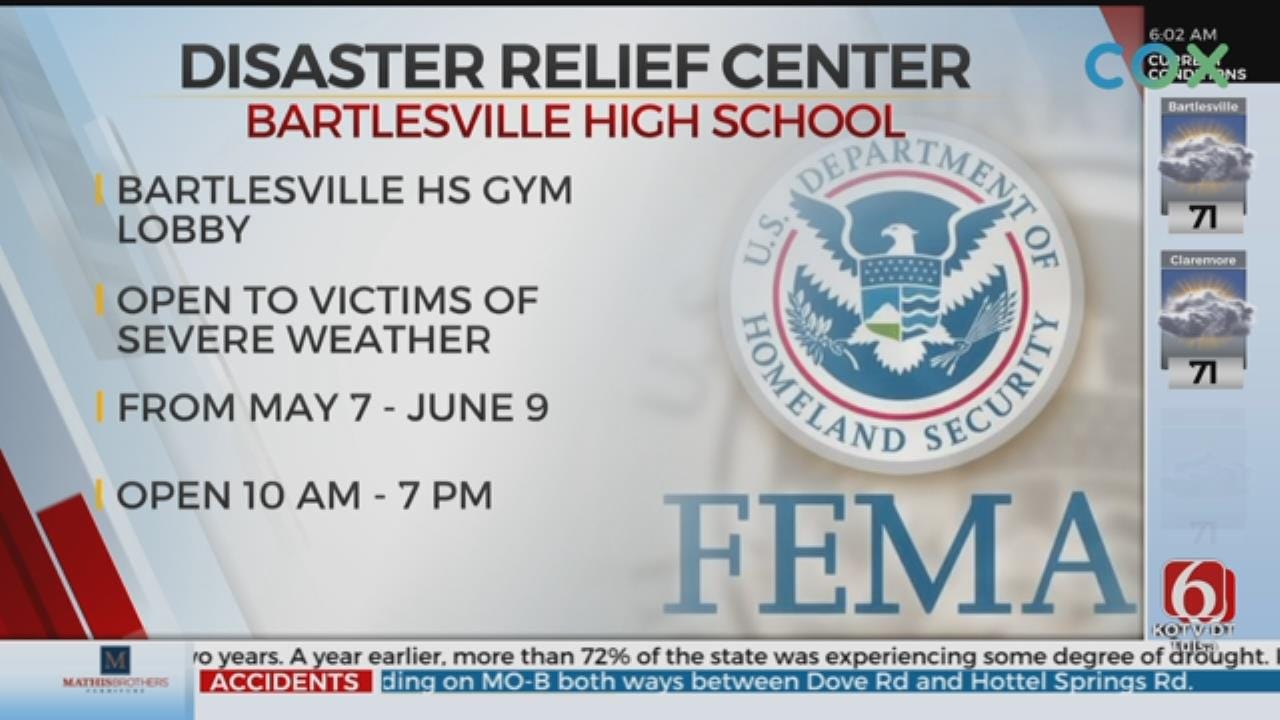 Mobile Disaster Relief Center Opens In Bartlesville