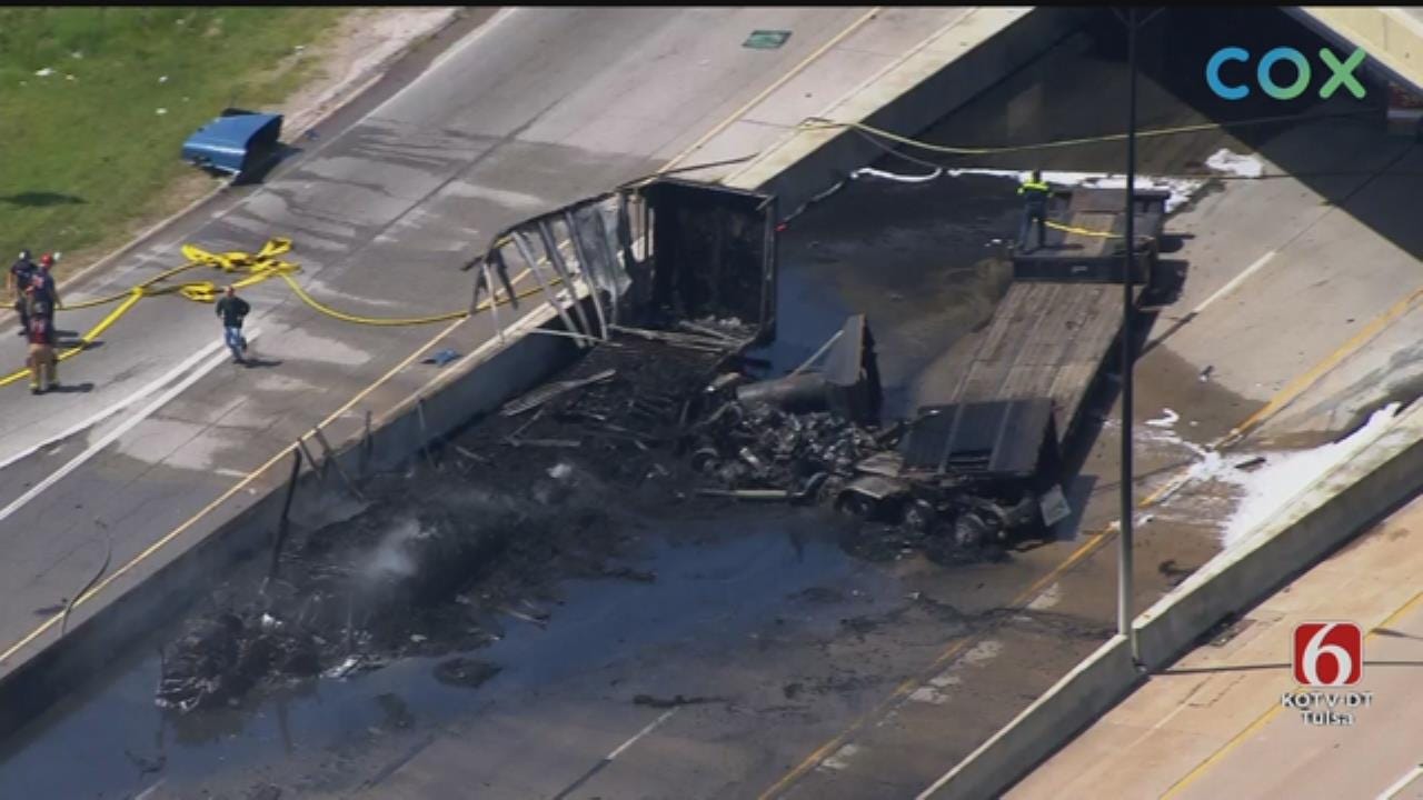 WATCH: Osage SkyNews 6 HD Flies Over Crash At I-44 And 169