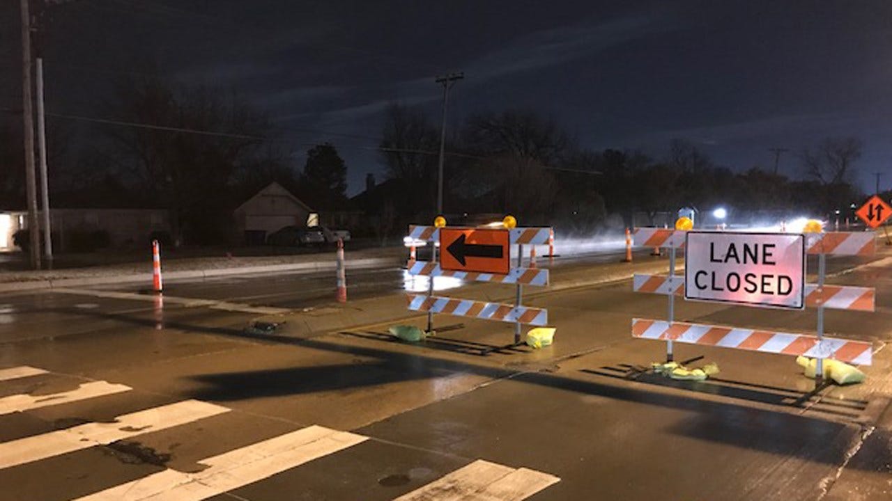 Tulsa Water Main Break Impacts Traffic