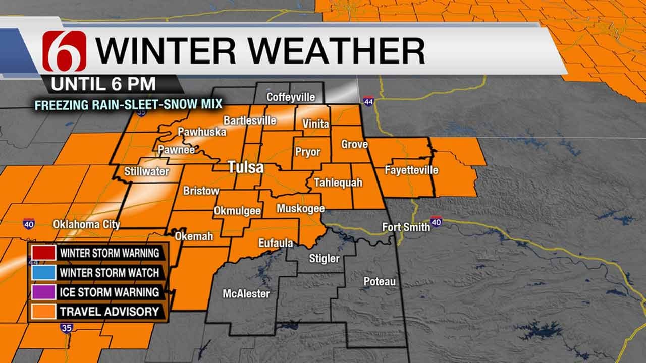Winter Weather Advisory In Effect For Northeastern Oklahoma