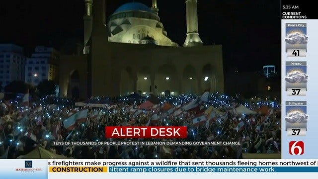Protestors In Lebanon Demand New Prime Minister Be Named