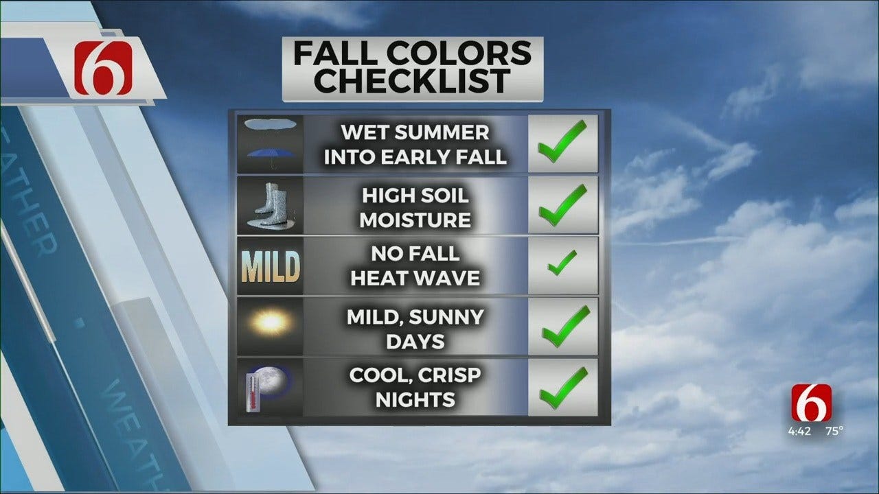 Fall Colors To Peak Near The End Of October