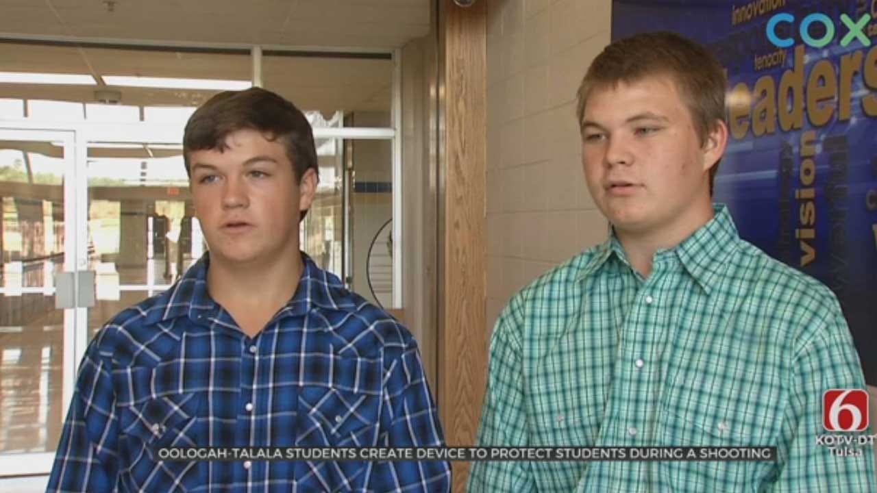 Oologah High School Seniors Create Device To Help Protect Students