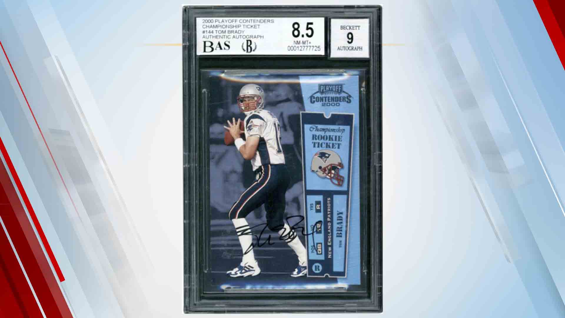 Tom Brady Rookie Football Card Fetches 2.25M At Auction