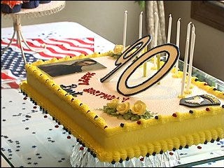 World War II vet celebrates 90th birthday