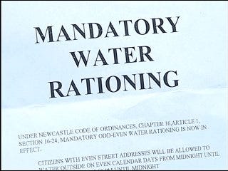 Newcastle residents forced to ration water