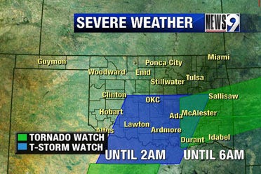 Severe weather in the Sooner state