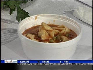Tortellini Soup with Shrimp