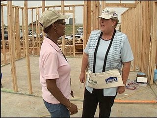 Habitat for Humanity builds woman's home