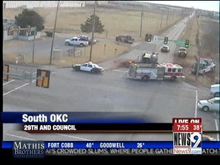 Dump Truck Rolls Over, Blocks Road