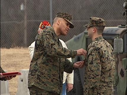 Broken Arrow Marine Awarded Purple Heart