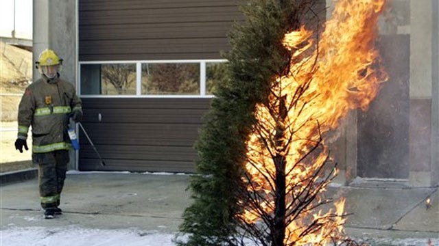 Fire Officials Warn Christmas Trees Become Fire Hazards After Holidays