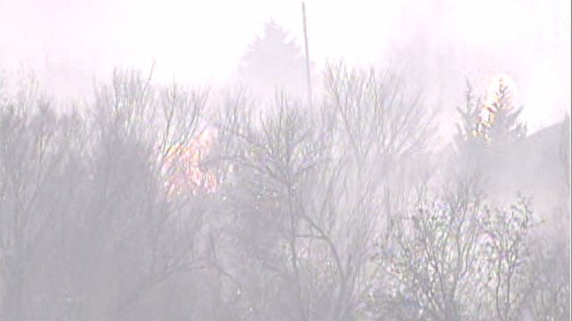 Large Grass Fire In Oklahoma City - Large Grass Fire In Oklahoma City Contained.1290198213000 0 