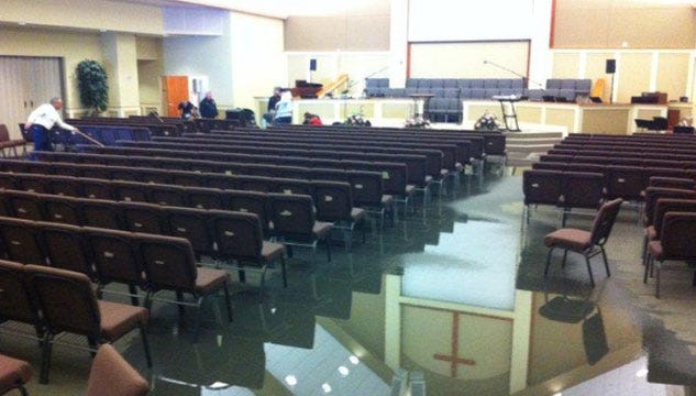 Burst Pipes Flood At Least 2 Oklahoma Worship Centers