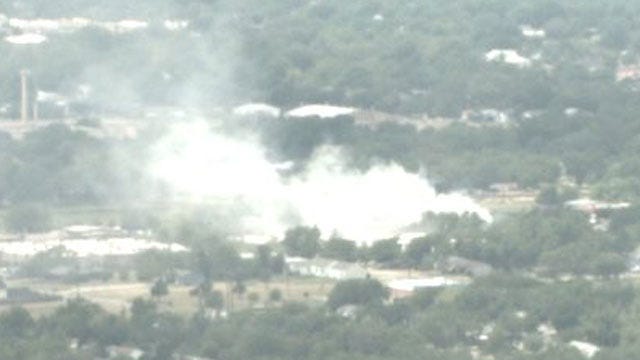 Three-Alarm Fire At OKC Vacant Apartment Complex