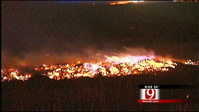 Overnight Wildfire Torches Acres Of Land