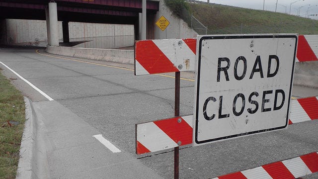 Weekend Rain Shuts Down I-44 Ramps In Oklahoma City