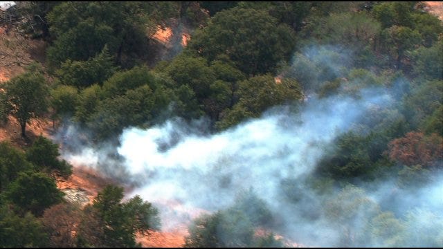 Wildfire Burning In Lincoln County
