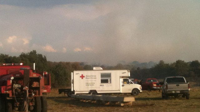 Firefighters Battle Wildfire Near Hennepin