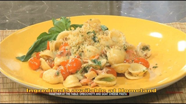 Orrachetti Pasta With Goat Cheese Sauce