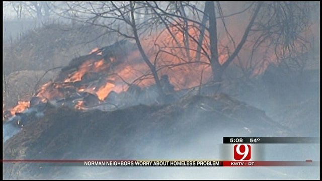 Residents Say Homeless People May Have Started Fire In Norman