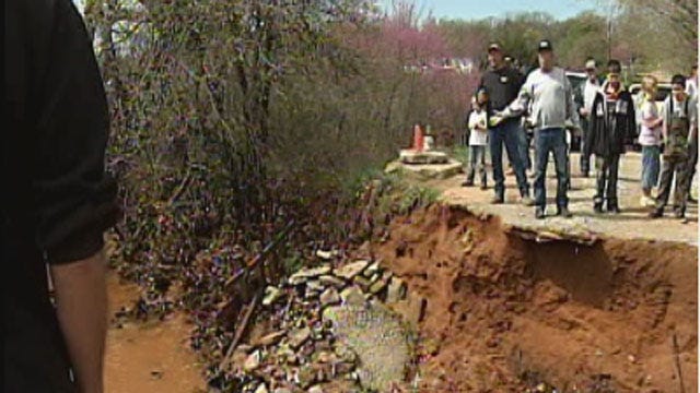 SE OKC Community Struggles To Repair Rain-Damaged Bridge