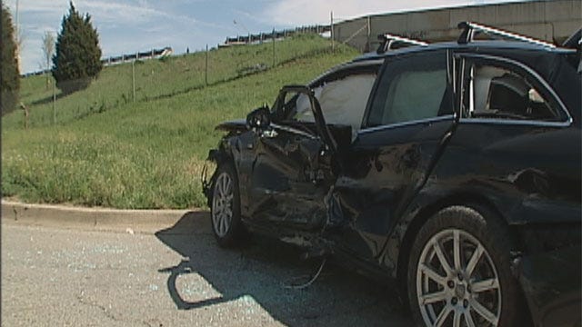Pregnant Woman Crashes Off Southwest OKC Highway To Street Below