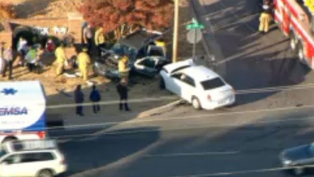 Four Injured Following Rollover Crash In NW OKC