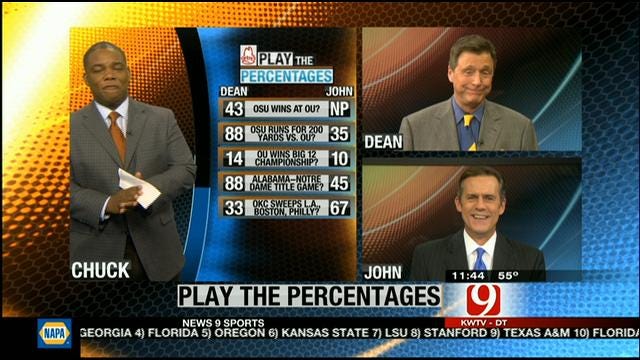 Play The Percentages: November 18, 2012