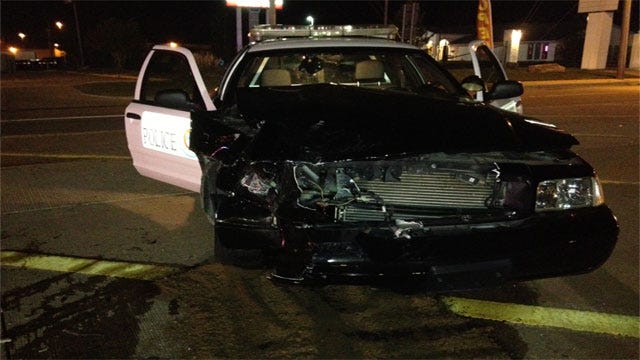 Moore Police Officer Injured In Collision