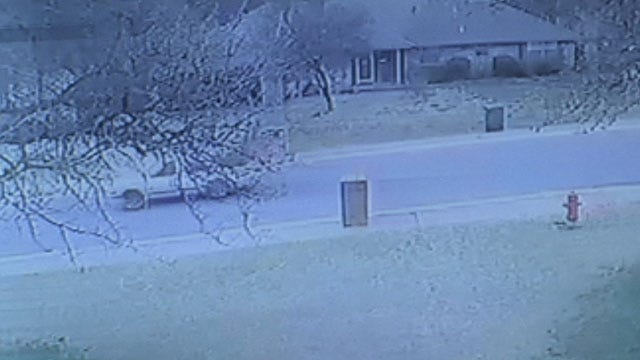 Home Surveillance Footage Captures Edmond 'Car Surfing' Accident