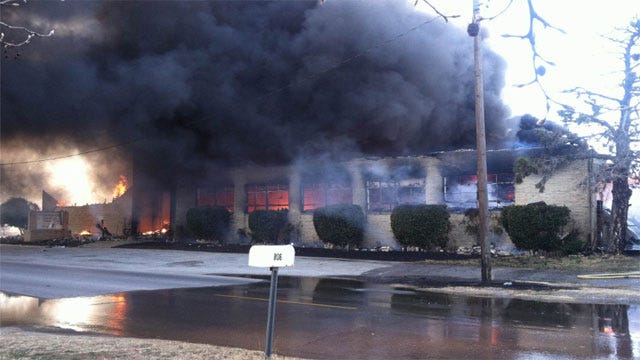 Flames Destroy Church In Duncan