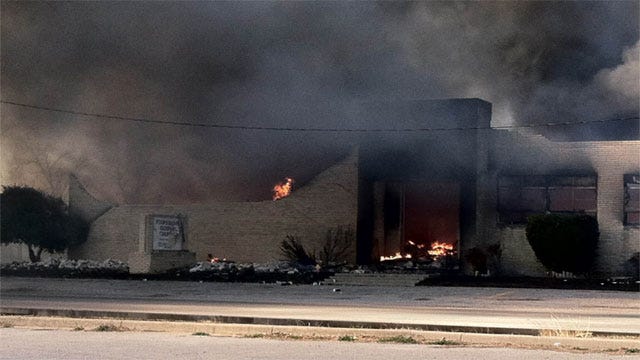 Flames Destroy Church In Duncan