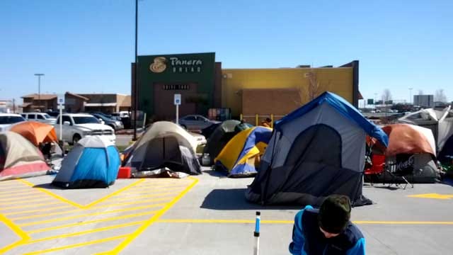 More Than A Hundred Camped Out At OKC Chick-Fil-A