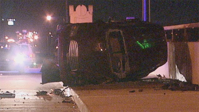 High-Speed Chase Ends With Rollover Crash In SW OKC