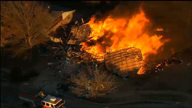 Explosion Levels Home In Southwest OKC