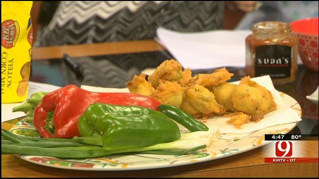 Okra and Jalapeño Hushpuppies