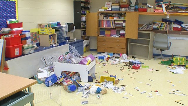 Surveillance Footage Shows OKC Elementary School Vandals