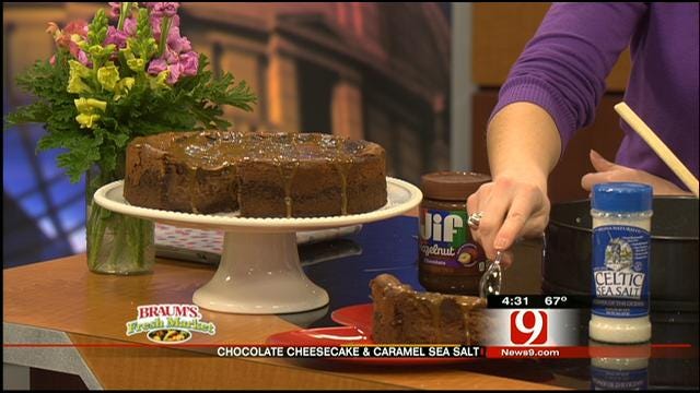Chocolate Cheesecake With Caramel Sea Salt