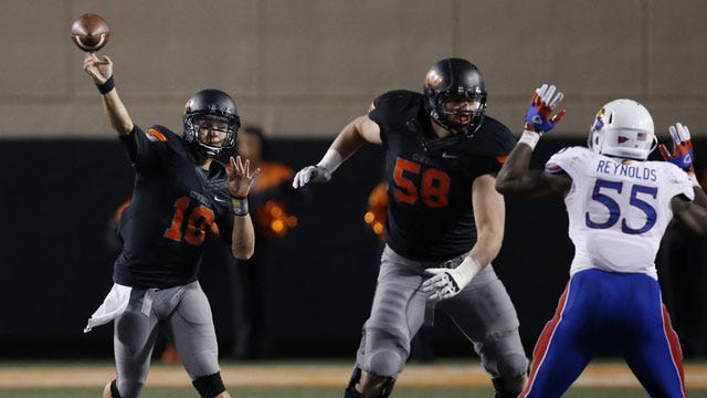 Oklahoma State Cruises Past KU To Move To 8-1